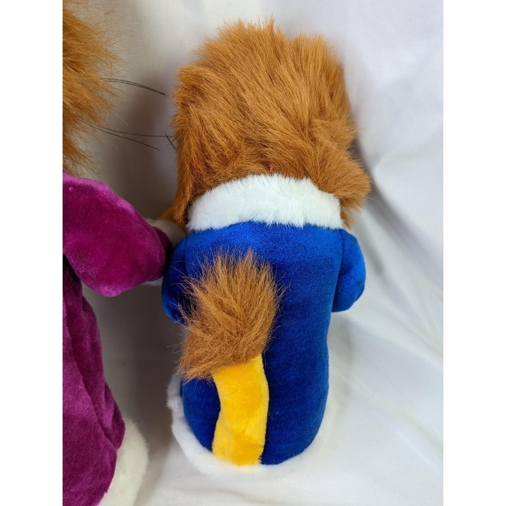 Liberty Toy Lion Plush Lot 16 12 Inch 1993 King the Jungle Crown Robe Stuffed - Picture 7 of 9